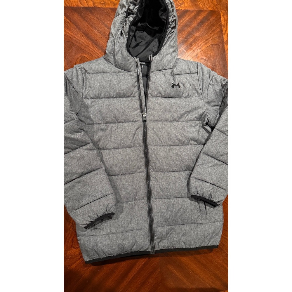 Under Armour coldgear kids‎ gray puffer jacket size x-large